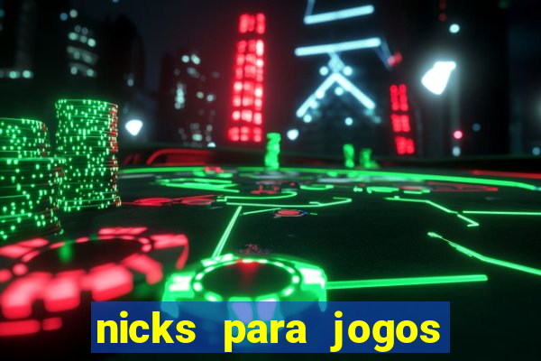 nicks para jogos de tiro
